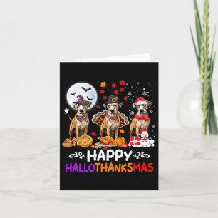 Carte Catahoula Leopard Chien Noël Hallothankmas Thé