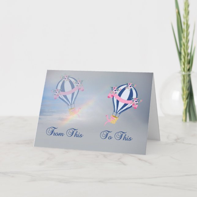 Carte Cataract Surgery Get Well Card avec ballons (Devant)