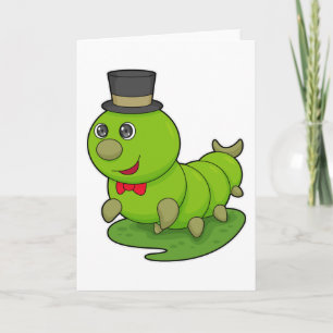 Carte Caterpillar en Gentleman avec Cylindre