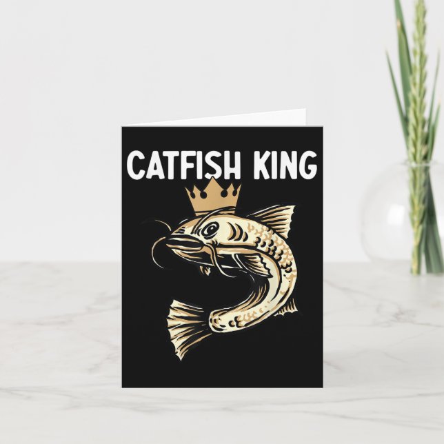 Carte Catfish King - Pêcheur passionné Fisherman Fisherm (Devant)