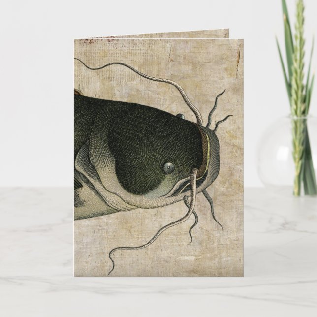 Carte Catfish vintage, Fête des pères (Devant)