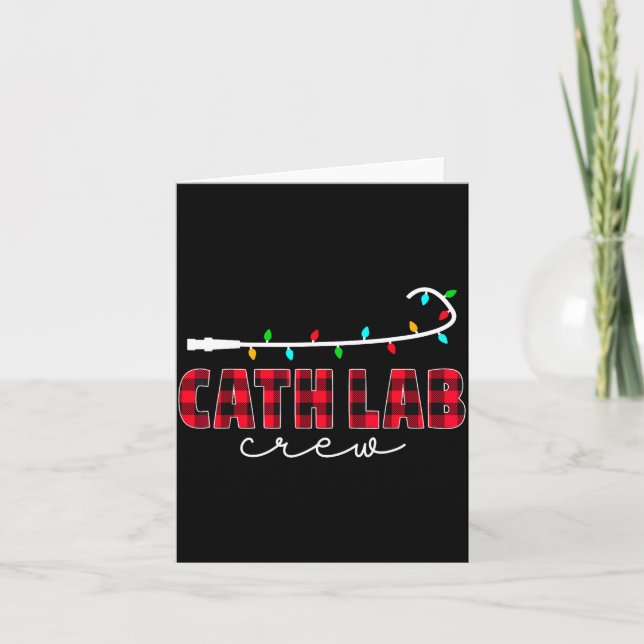 Carte Cath Lab Crew Cardiology Nurse Rad Tech Christmas  (Devant)
