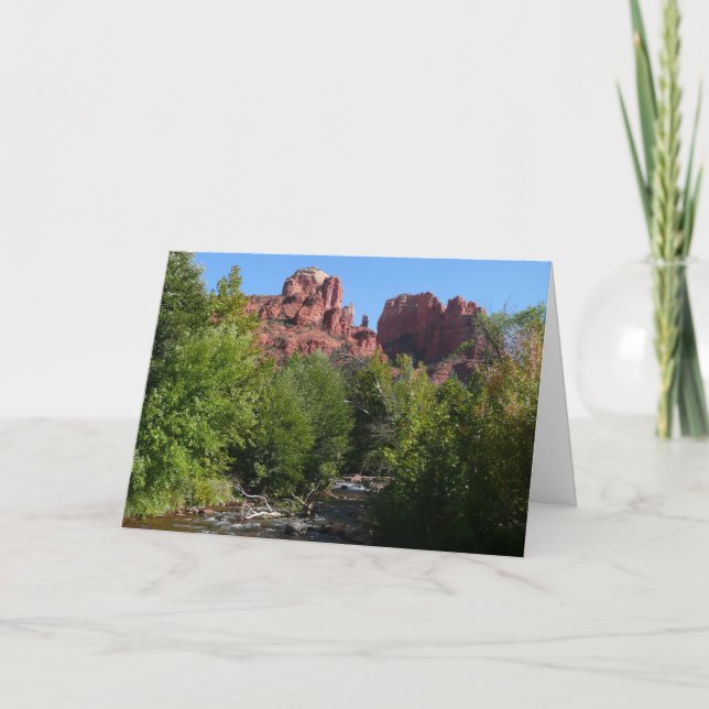 Carte Cathedral Rock and Stream in Sedona Arizona (Devant)