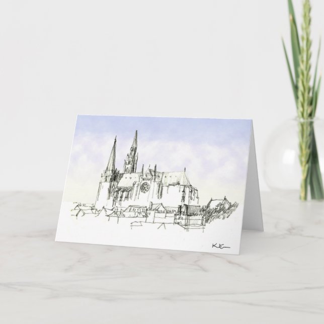Carte Cathédrale de Chartres (Devant)