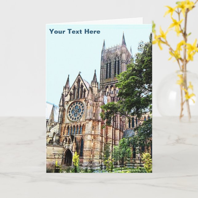 Carte Cathédrale de Lincoln (Fleur jaune)