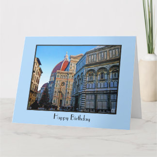 Carte Cathédrale du Duomo de Florence avec une citation 