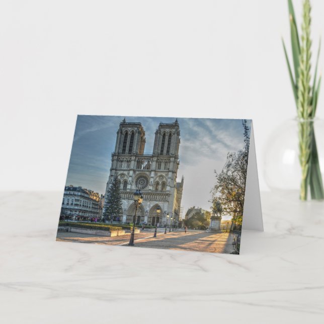 Carte Cathédrale Notre-Dame de Paris Noël (Devant)