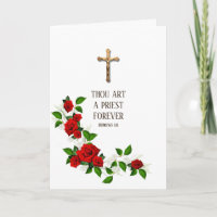 Catholic Priest Anniversary Ordination Crucifix