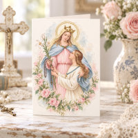 Catholic Vierge Marie Rosaire Vintage