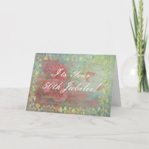 Carte catholique de jubilé de nonne cinquantième