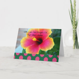 Carte catholique du 25e jubilé de la soeur