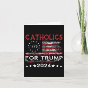 Carte Catholiques Pour Trump Drapeau Américain 2024 4 ju