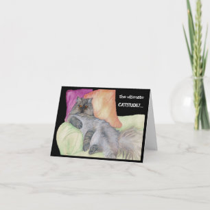 Carte CATITUDE humoristique !