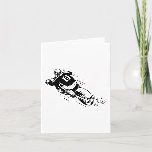 Carte Cavalier de Motocross Numéro 8 Vélo Tout-Terrain R