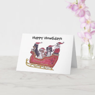 Carte Cavalier King Charles Spaniel hiver