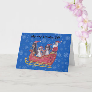 Carte Cavalier King Charles Spaniel hiver