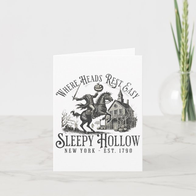 Carte Cavalier sans tête Sleepy Hollow Citrouille de Hal (Devant)