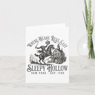 Carte Cavalier sans tête Sleepy Hollow Citrouille de Hal