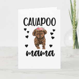 Carte Cavapoo dog Mama Cavoodle Dog
