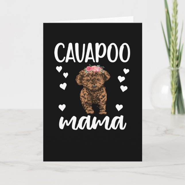 Carte Cavapoo dog Mama Cavoodle Dog (Devant)
