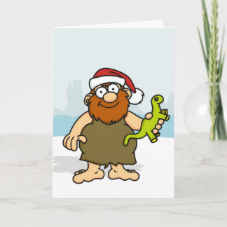 Carte Caveman Père Noël