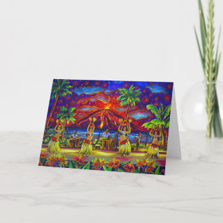Carte CBjork Hawaiian Luau Greeting Cards