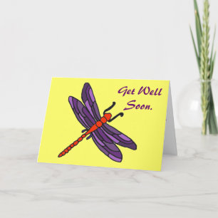 Carte CC- Dragonfly Art Get Well Soon