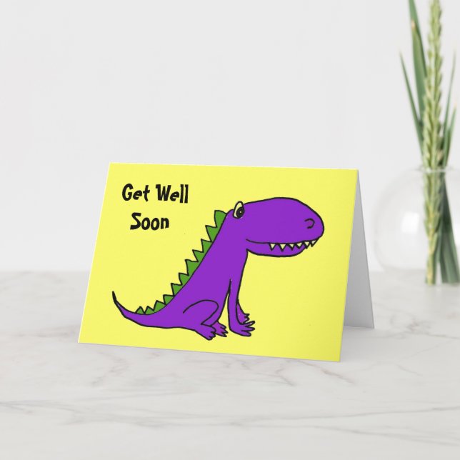Carte CD-ROM Purple Dragon Get Well Card (Devant)