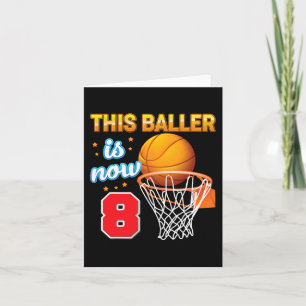 Carte Ce Baller A Maintenant 8 Ans 8e Anniversaire Panie