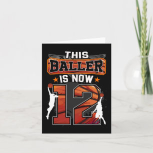 Carte Ce Baller est maintenant 12 Cool Basketball 12e an