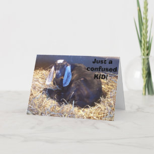 CARTE CE CHEVRE EST UN GAMIN CONFUS - AU-DELÀ DE LA COLL