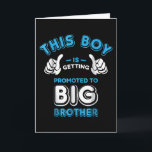 Carte Ce Garçon Est Promu À Big Brother<br><div class="desc">Le meilleur frère du monde est le tien. Fort et cool comme un super-héros ! Un grand cadeau pour la célébration familiale. Ton frère est le héros pour toi,  ton frère ou ta soeur.</div>