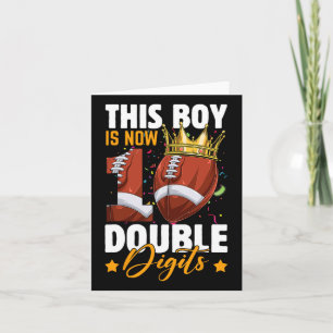 Carte Ce Garçon Maintenant 10 Chiffres Double Football 1