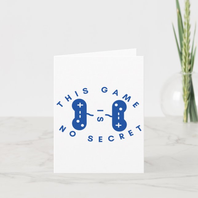 Carte Ce Jeu N'Est Pas Secret Et Est Arrivé (Devant)