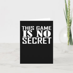 Carte Ce Jeu N'Est Pas Un Secret