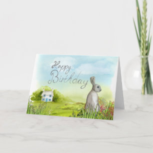Carte Ce lapin souhaite un joyeux anniversaire !