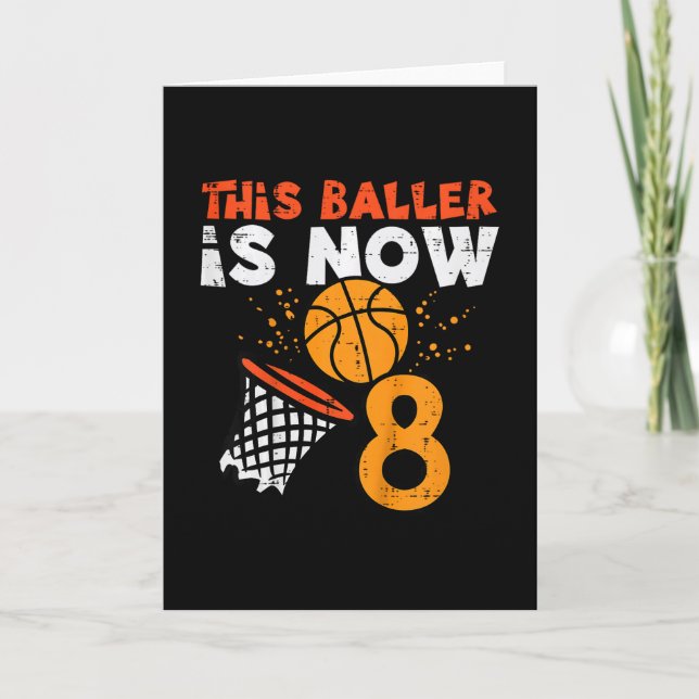 Carte Ce Ller a Maintenant 8 Ans Sketll 8ème Anniversair (Devant)