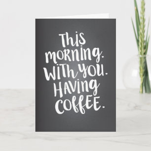 Carte Ce matin avec vous est Paradise Love Cote Card