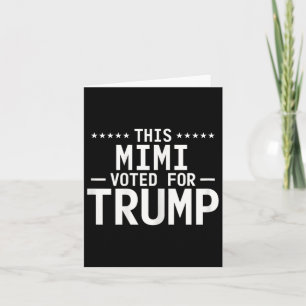 Carte Ce Mimi A Voté Pour Trump 2024, Fière Grand-Mère V