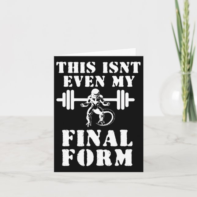 Carte Ce n'est même pas ma forme finale de gym (Devant)