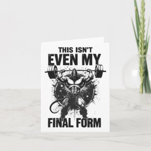 Carte Ce n'est même pas ma forme finale Gym Beast Bodybu