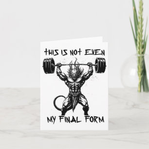 Carte Ce n'est même pas ma forme finale Gym Beast Bodybu