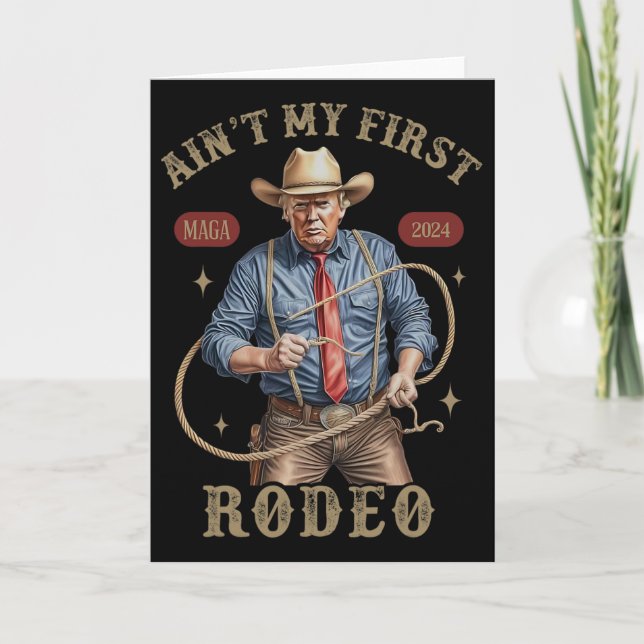 Carte Ce n'est pas mon premier rodéo cowboy occidental d (Devant)