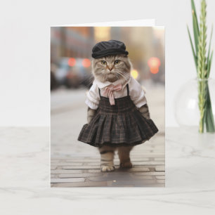 Carte Ce n'est pas pareil sans toi Salutation pour chat
