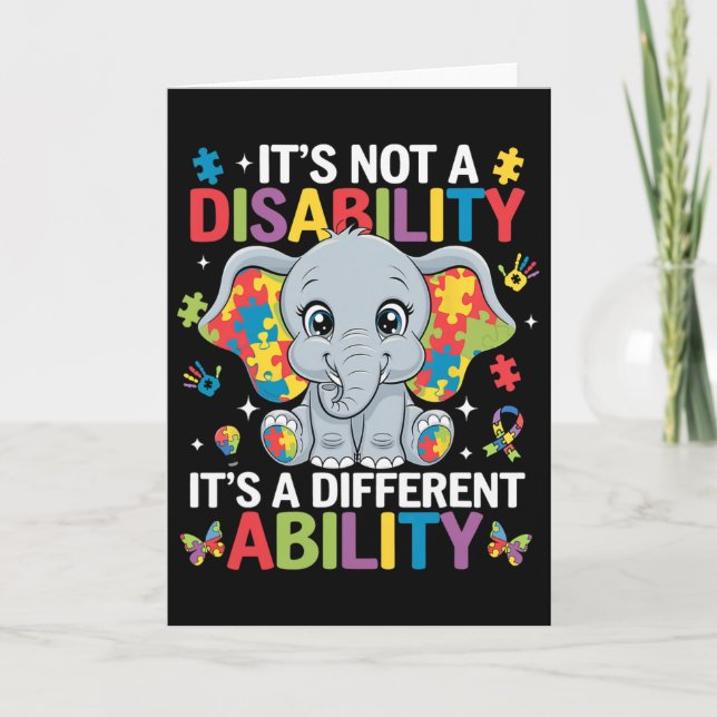 Carte Ce n'est pas un handicap, c'est une capacité diffé (Devant)