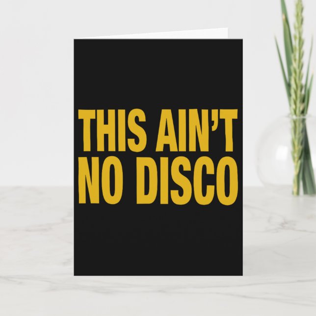 Carte Ce n'est pas une fête disco Halloween Noël Graphi (Devant)