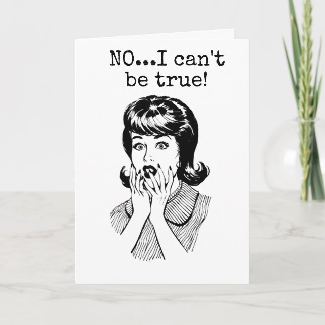 Carte CE N'EST PAS VRAI ***50e ANNIVERSAIRE ?" DIT DAY (Devant)