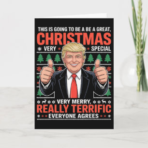 Carte Ce Noël Va Être Un Grand Noël Trump Moche 
