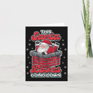 Carte Ce Père Noël Aime Faire Tomber Drôle Père Des Homm