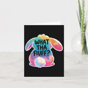 Carte Ce Que Fluff Drôle Lapin De Pâques Tie Tee Chasse 